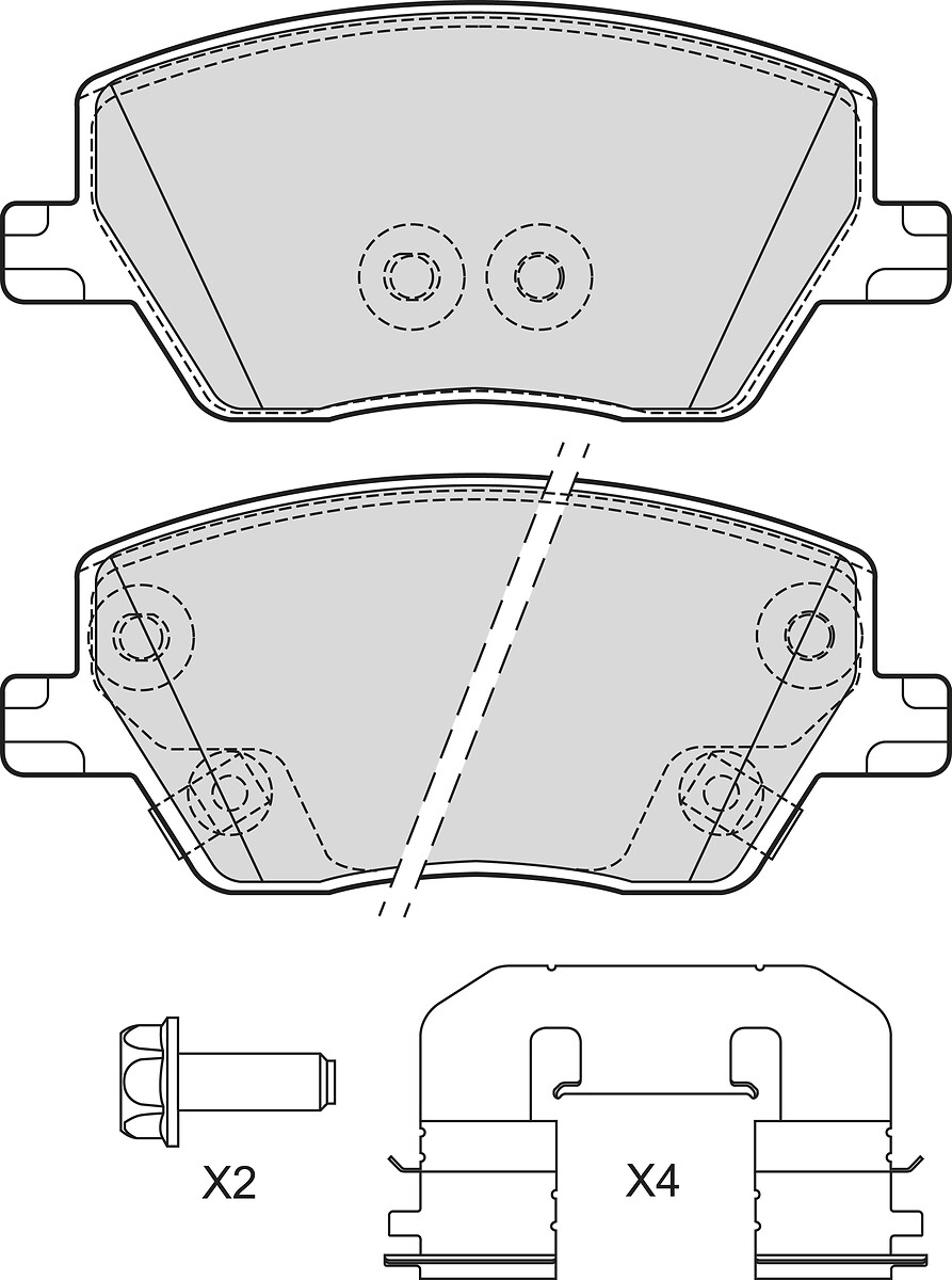 BRAKE PADS FIAT TIPO - EGEA FR